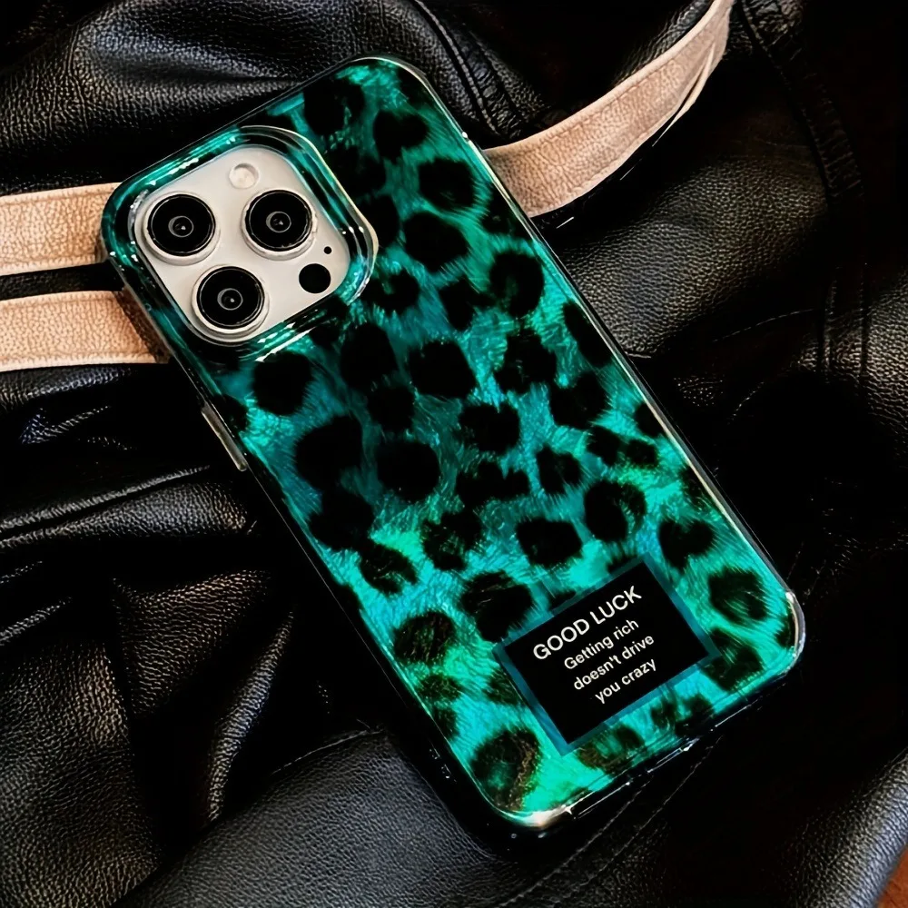 Phone Cases Leopard Print - Retro Laser Niedliche Leopardenmuster Handyhülle für
