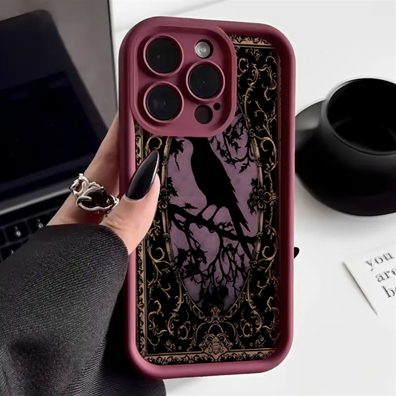 Ästhetische schwarze Krähenmus – Phone Cases Aesthetic Bewertung und Preis