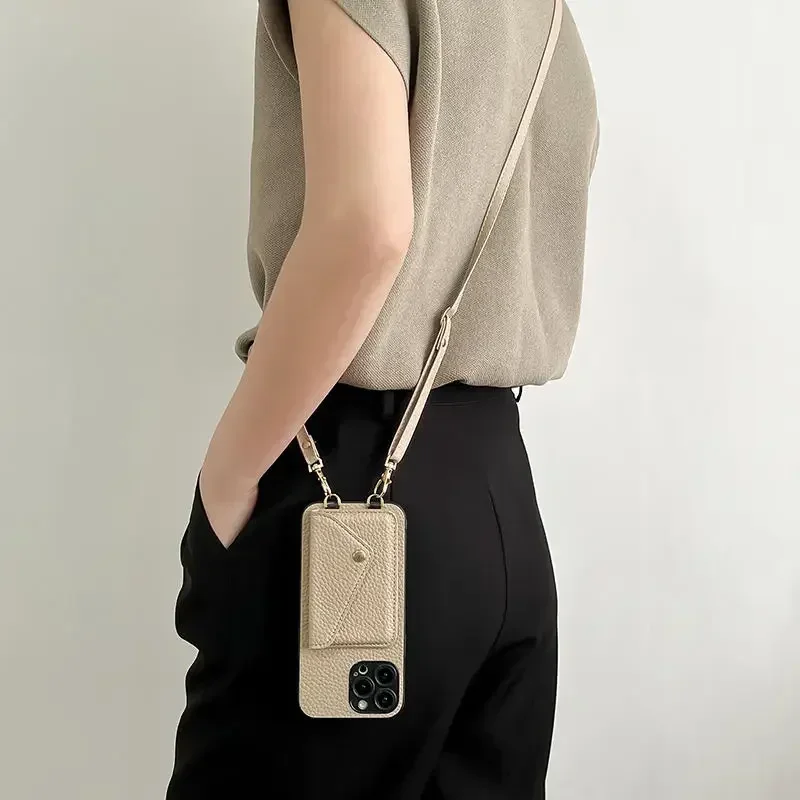 Lanyard-Umhängeriemen-Leder-Ha – Phone Cases With Wallet On Back Bewertung und Preis
