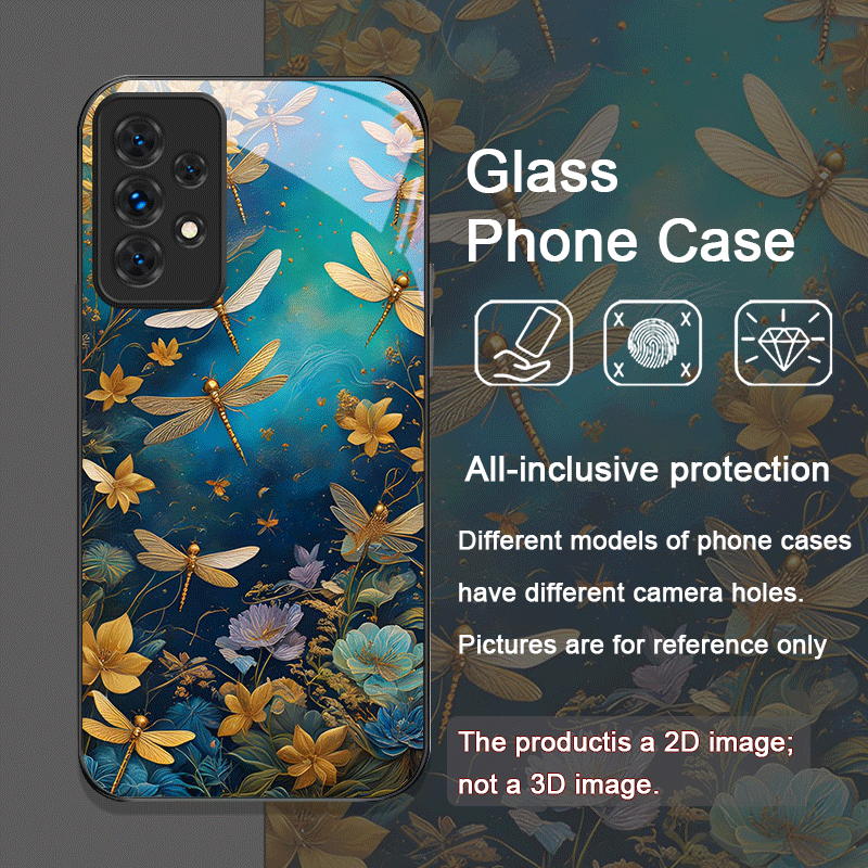Blume goldene Libelle gehärtet – Phone Cases Galaxy A17 Bewertung und Preis
