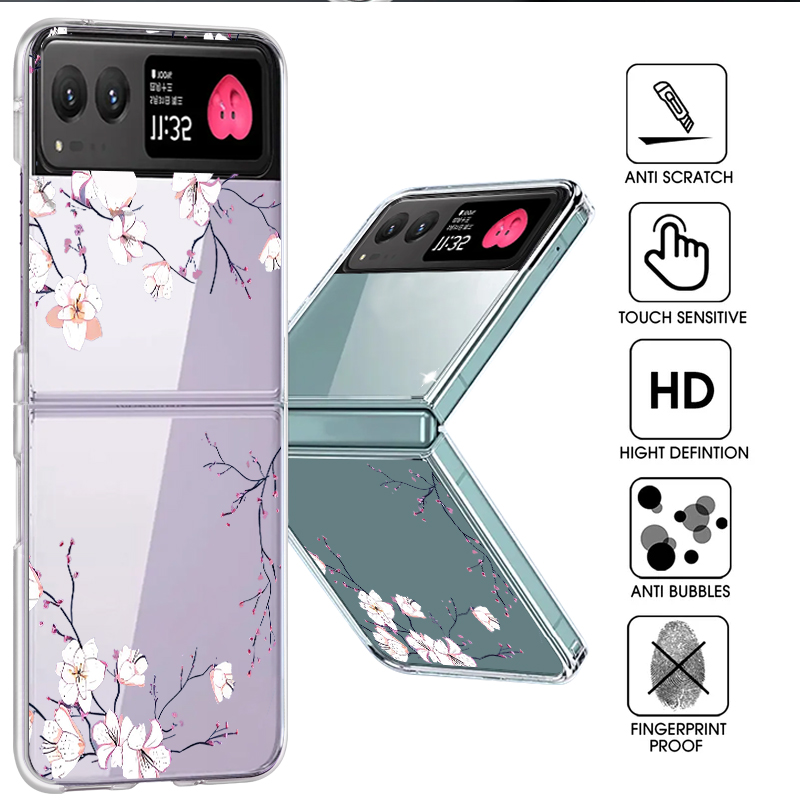 Handyhülle mit weißem Blumenmu – Phone Cases Motorola Bewertung und Preis
