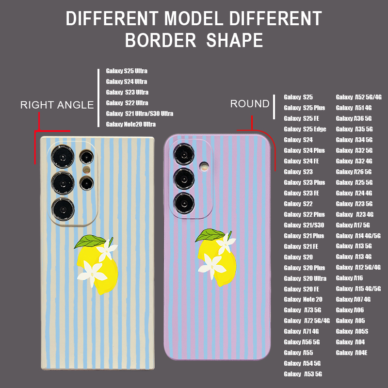 Gestreifte Zitronen-Print TPU  – Phone Cases Galaxy A17 Bewertung und Preis