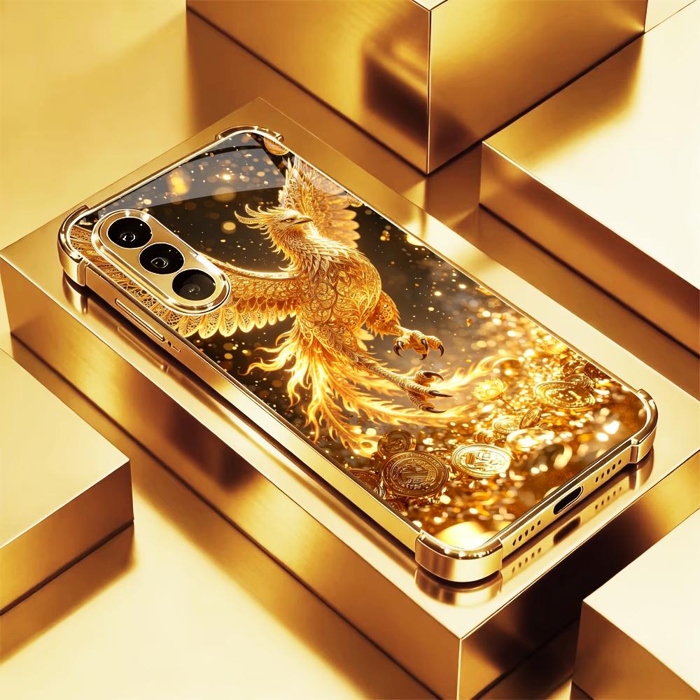 Luxuriöse Goldene Vogel-Handyh – Phone Cases Quad Lock Bewertung und Preis