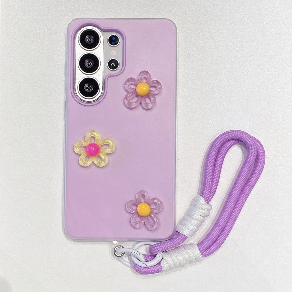 Lila 2-in-1 mit 3D DIY Buntem  – Phone Cases Diy Bewertung und Preis